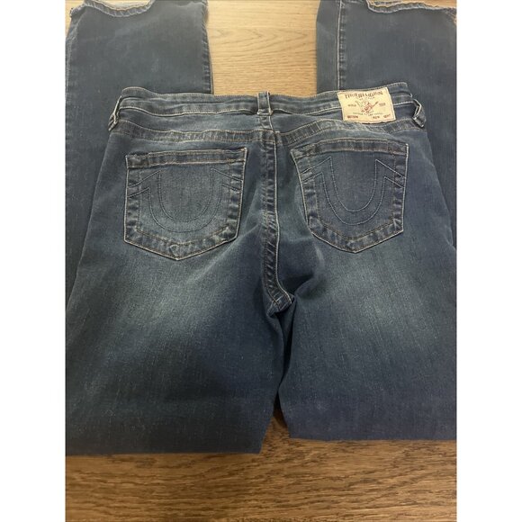 True Religion Women’s Size 32x32) Becca Mid Rise Bootcut Dark Wash Jeans NWOT - Picture 9 of 11